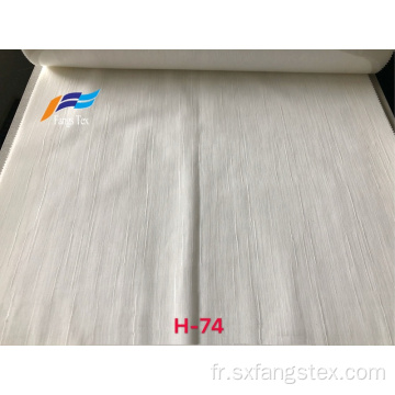 Tissu de rideau de fenêtre en voile de lin uni épais translucide